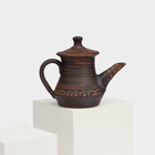 Чайник для заварки «Домашний», декор, красная глина, 0,7 л - Фото 6
