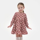 Платье детское KAFTAN "Горох", р. 32 (110-116), розовый - фото 1628080
