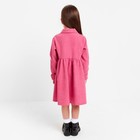Платье детское KAFTAN Velvet, размер 32 (110-116 см), ярко-розовое - Фото 3