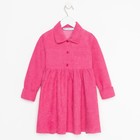 Платье детское KAFTAN Velvet, размер 32 (110-116 см), ярко-розовое - Фото 5