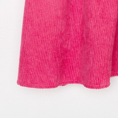 Платье для девочки KAFTAN: Velvet, ярко-розовое, рост 146-152 см