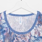 Пижамный комплект женский (футболка, шорты), цвет акварель/индиго, размер 46 - Фото 8