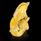 Сувенир керамика под золото "Дельфин с черепахой" 13,5х11,5х6 см - Фото 2