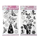 Наклейка интерьерная "Цветы и бабочки" с блёстками МИКС 58х32 см - Фото 2