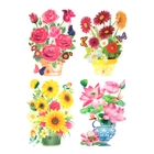 Наклейка интерьерная 3D "Цветочное настроение" МИКС 50х31 см - Фото 3