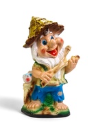 Садовая фигура из гипса «Гном хулиган», 39×17×23 см - фото 57954308