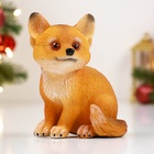 Садовая фигура "Лисенок сидячий" 14см - фото 27334595