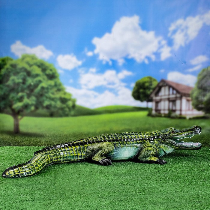 Садовая фигура "Крокодил" 15х98х34см - фото 1907366061