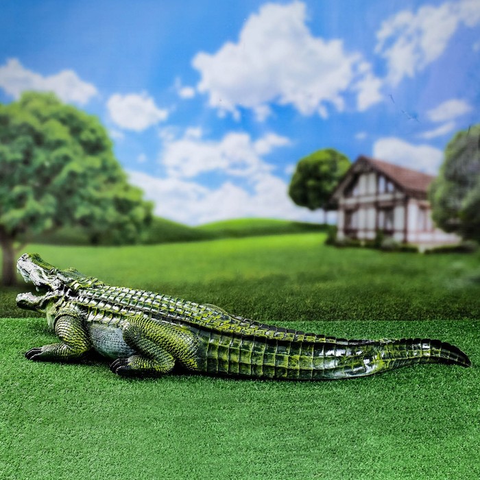 Садовая фигура "Крокодил" 15х98х34см - фото 1907366062