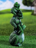 Садовая фигура из гипса «Лягушка пирамидка», 30×15×12 см - фото 68900849