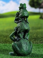 Садовая фигура из гипса «Лягушка пирамидка», 30×15×12 см - фото 68900850