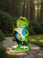 Садовая фигура из гипса «Лягушка путешественница», 20×11×8 см - Фото 3
