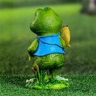 Садовая фигура из гипса «Лягушка путешественница», 20×11×8 см - Фото 7