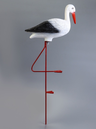 Садовая фигура из полистоуна «Аист», 66×40×15 см