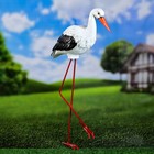 Садовая фигура из полистоуна «Аист», 70×31×12 см - Фото 1