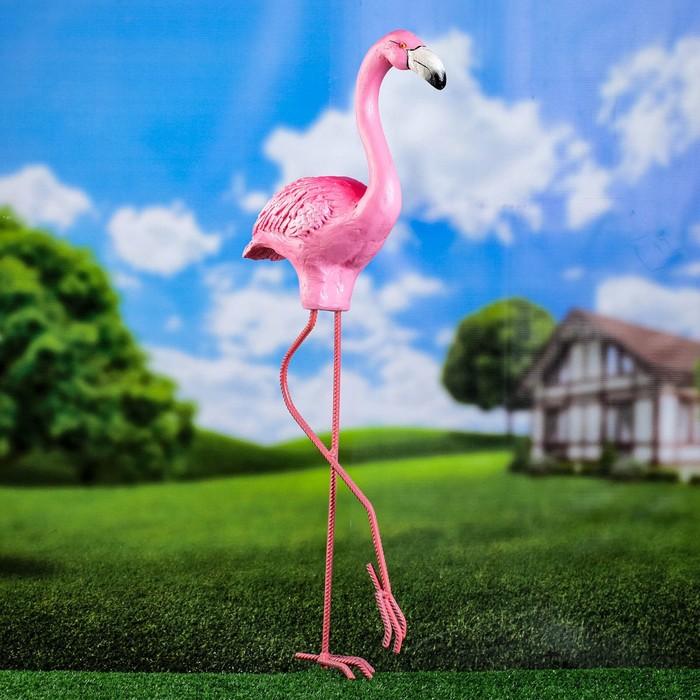 Садовая фигура "Фламинго" 92х32х13см - Фото 1