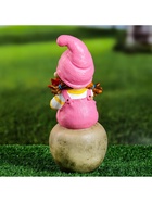 Садовая фигура из полистоуна «Девочка на шаре», 13×10×24 см  (артикул 7640157)  большой выбор товаров оптом и в розницу по низким ценам с доставкой