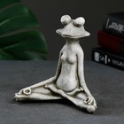 Фигура "Лягушка йог в позе лотоса" 16х16х6см, серый камень - Фото 2