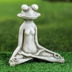 Фигура "Лягушка йог в позе лотоса" 16х16х6см, серый камень - Фото 5