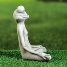 Фигура "Лягушка йог в позе лотоса" 16х16х6см, серый камень - Фото 6
