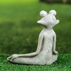 Фигура "Лягушка йог в позе лотоса" 16х16х6см, серый камень - Фото 7