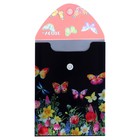 Папка-конверт на кнопке А6 deVENTE вертикальная, 114 х 158 мм, 150 мкм, "Бабочки" - Фото 2