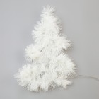 Гирлянда «Мишура» 1 м роса, IP20, белая нить, 22 LED, 6 слоёв, d=7 см, свечение белое, CR2032х2 - Фото 2