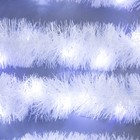 Гирлянда «Мишура» 1 м роса, IP20, белая нить, 22 LED, 6 слоёв, d=7 см, свечение белое, CR2032х2 - Фото 3