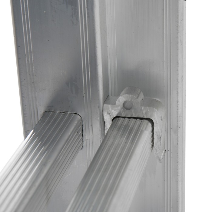 Лестница ТУНДРА, двухсекционная, алюминиевая, 6 ступеней - фото 1877876297