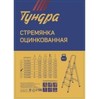 Стремянка ТУНДРА, оцинкованная, 7 ступеней 7533895 - фото 4319994