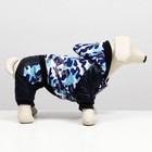 Комбинезон для собак на меховом подкладе с капюшоном, размер XL (ДС 35, ОШ 40, ОГ 48 см) - Фото 3