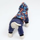 Комбинезон для собак«Камуфляж», на меховом подкладе, размер XXL (ДС 40, ОШ 42, ОГ 54 см) - Фото 6