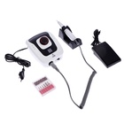 Аппарат для маникюра Luazon LMH-06, 6 насадок, 30 Вт, до 35000 об/мин, черно-белый - Фото 3