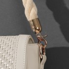 Ручка для сумки, канат, 60 × 1,5 см, с карабинами, цвет кремовый/золотой - фото 7778937