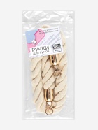 Ручка для сумки, канат, 60×1.5 см, с карабинами, цвет кремовый, золотой - Фото 9