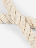 Ручка для сумки, канат, 60×1.5 см, с карабинами, цвет кремовый, серебряный - Фото 4