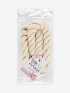 Ручка для сумки, канат, 60×1.5 см, с карабинами, цвет кремовый, серебряный - Фото 10