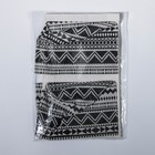 Органайзер подвесной с карманами Доляна «Марокко», 3 отделения, 59×19 см, цвет чёрно-белый - Фото 4