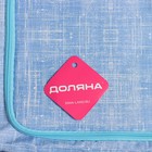 Кофр для хранения вещей Доляна «Ронда», 30,5×24×16,5 см, цвет голубой - Фото 9
