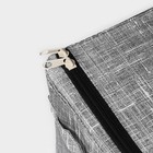 Кофр для хранения вещей Доляна «Ронда», 30,5×24×16,5 см, цвет серый - Фото 2