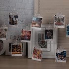 УЦЕНКА Гирлянда "Нить" 4.5 м с насадками "Прищепки-снежинки", IP20, прозрачная нить, 20 LED, свечение синее, фиксинг, 220 В - Фото 2