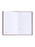 Ежедневник недатированный А5, 160 листов, обложка бумвинил, бордовый - Фото 6