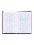 Ежедневник недатированный А5, 160 листов, обложка бумвинил, бордовый - Фото 6