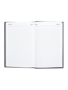 Ежедневник недатированный А5, 160 листов, обложка бумвинил, чёрный 6259813