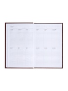 Ежедневник недатированный А5, 160 листов, обложка бумвинил, коричневый - Фото 21