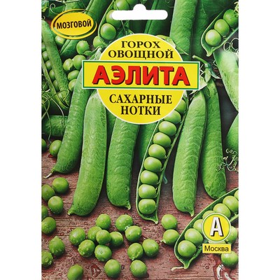 Семена Горох овощной «Сахарные нотки», лущильный, 25 г, «Аэлита»