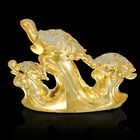 Сувенир керамика под золото "Три черепашки" 13х19х7 см - Фото 3