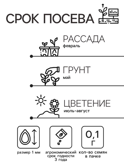 Семена цветов Зорька "Огненный крест", ц/п, 0,1 г