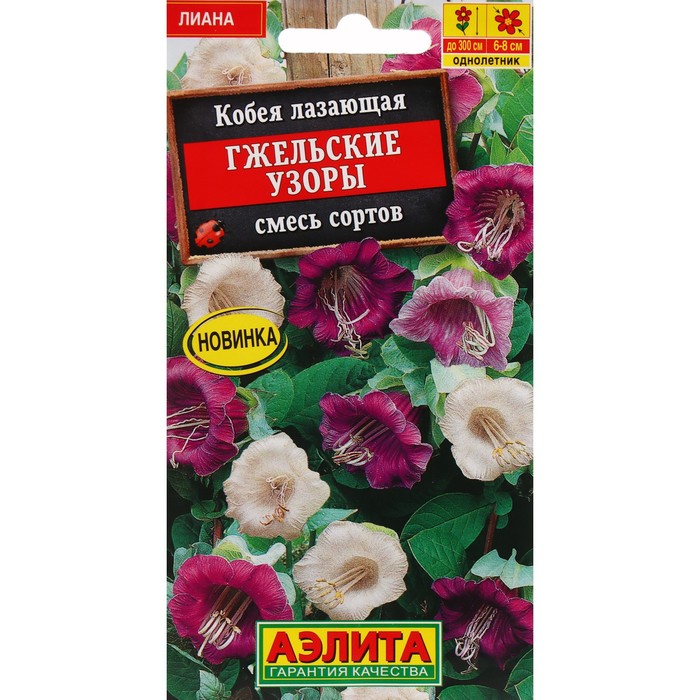 Семена цветов Кобея "Гжельские узоры", 0,45 г - Фото 1