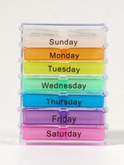 Таблетница-органайзер «Неделька», английские буквы, утро/день/вечер/ночь, 10×7.5×4 см, 7 контейнеров по 4 секции, разноцветный - Фото 5